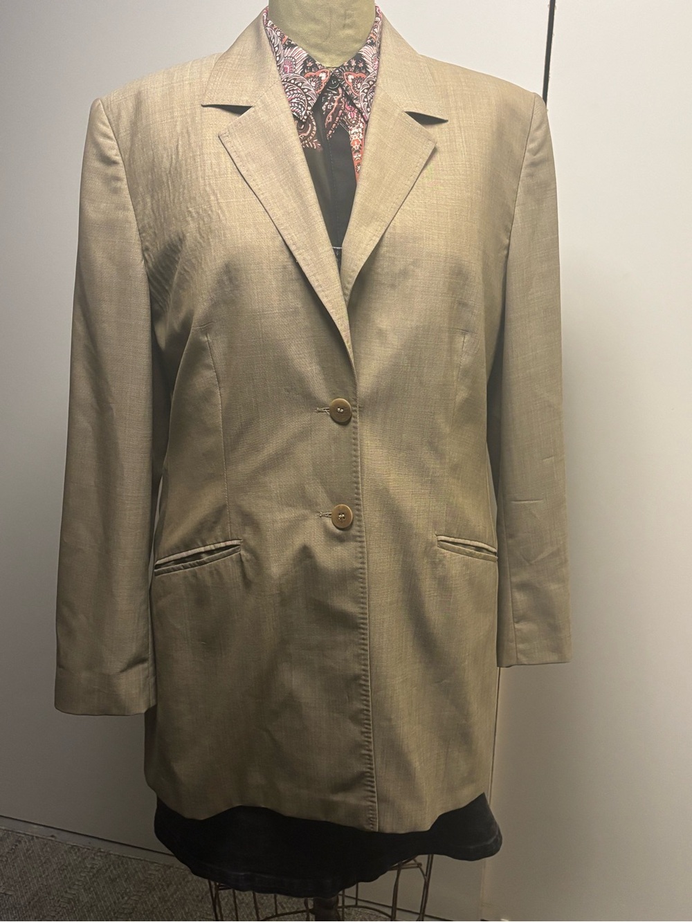 Classic Beige Women's Blazer Coat